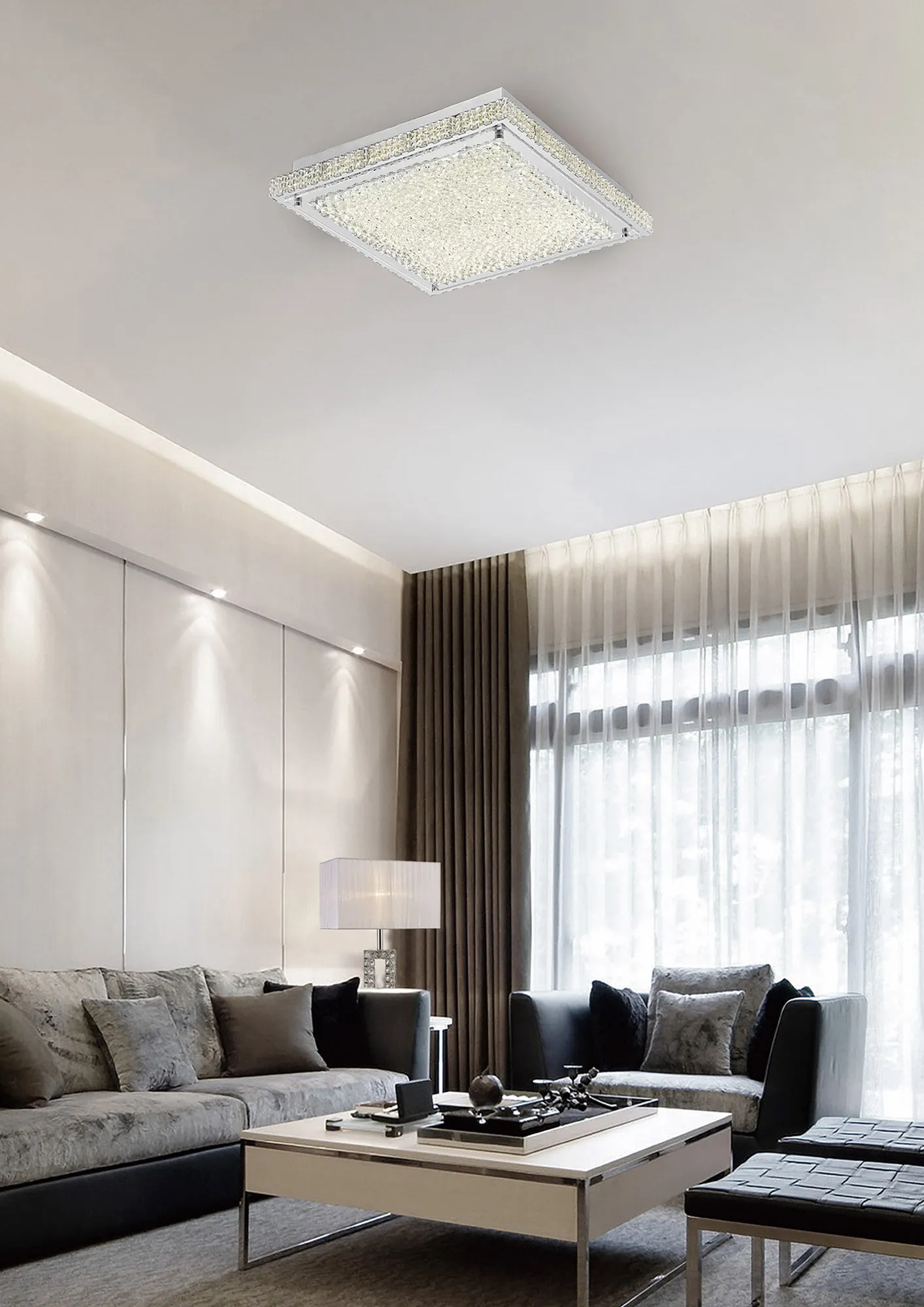 Amelia Crystal Ceiling Lights Diyas Flush Crystal Fittings Amelia Crystal Ceiling Lights Diyas Flush Crystal Fittings